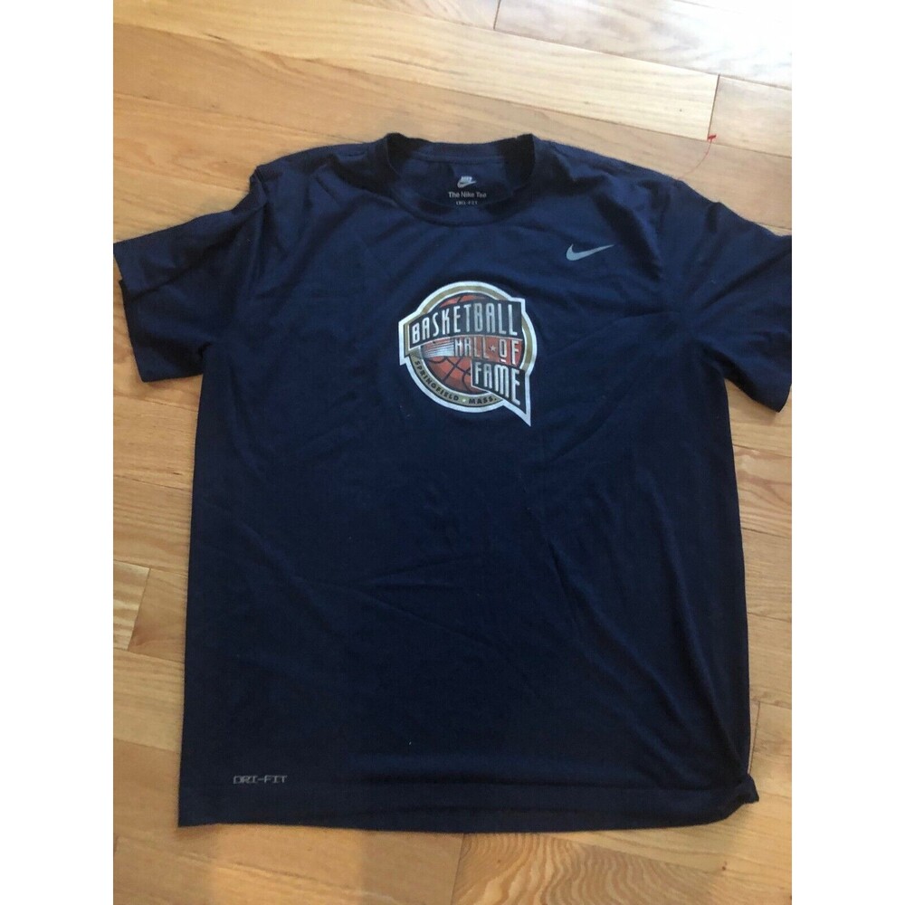 Nike Dri Fit Basketball Hall of Fame T shirt‎ XL Blue Short Sleeve